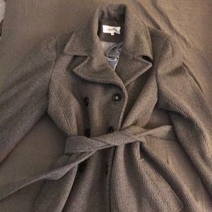 Grey Calvin Klein pea coat